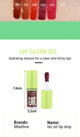 Lip Gloss Waterproof Long-term Moisturizing Non-stick Cup Non-fading Liquid Green Packaging Lip Gloss Cosmetics