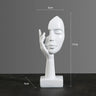 Estatua abstracta de resina, adornos de escritorio, esculturas, figuras, rostro, personaje nórdico, luz, arte de lujo, artesanías, decoración de oficina y hogar.