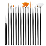 YIKOOLIN 20pcs Nail Art Brush Set UV Gel Polish Pen Acrylic Nail Design Kit DIY Painting Tools for Nail Artistry