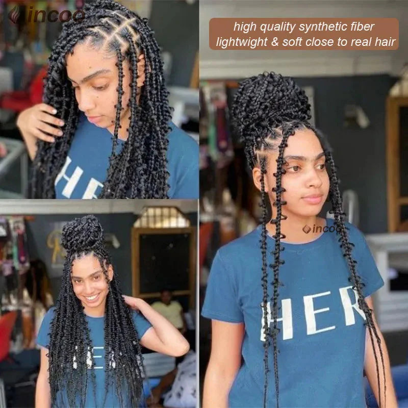 36" Butterfly Locs Crochet Wig | Full Lace Front | Knotless Braids | Baby Hair | Synthetic