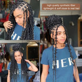 36" Butterfly Locs Crochet Wig | Full Lace Front | Knotless Braids | Baby Hair | Synthetic