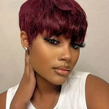 13x4 Kinky Straight Lace Front Wig | Glueless | Brazilian Virgin Hair | Pre-Plucked with Baby Hair