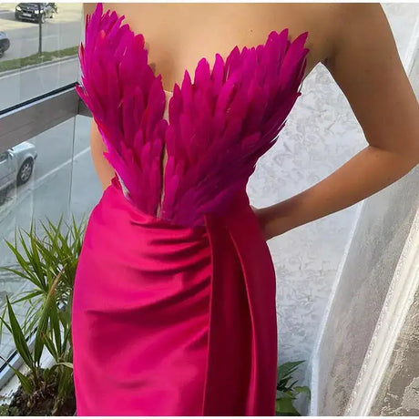 White Angel Feather Dress Luxury Design Women's Off Shoulder Elegant Long Dress Halloween Christmas Party Evening Wedding Dress - Lootquake
