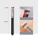 Brochas de maquillaje para base, corrector y ojeras, en ángulo, sin costuras, sintéticas, para cremas líquidas, cosméticas, herramientas de maquillaje facial