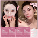 Mascarilla facial de colágeno hidratante, control de grasa, iluminadora, cuidado de la piel, reduce los poros, 1/3/5/10 unidades