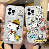 New Snoopy Dog Cute Cartoon Gradient Phone Case