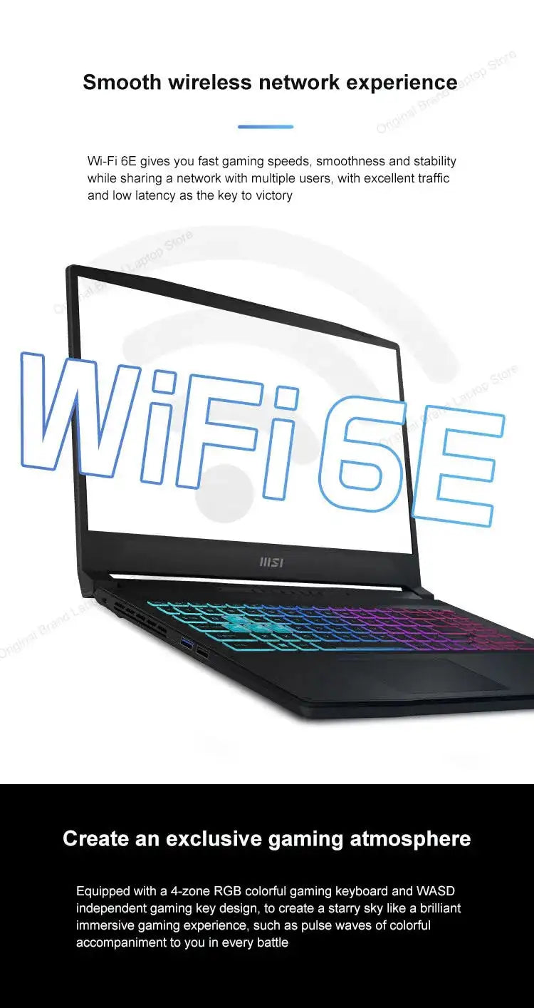 2024 MSI Katana A17 AI Laptop 17.3 Inch 2.5K QHD 240Hz IPS Screen Netbook AMD Ryzen R9-8945HS 16GB 1TB RTX4060 Gaming Notebook - Lootquake