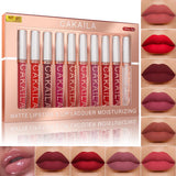 El set de labiales es resistente al agua, al sudor y no se corre fácilmente. Su textura es sedosa, suave y no se reseca.