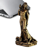 Estatua de diosa, escultura de resina, figura retro de bruja, figura espiritual de diosa, estatua artística artesanal para decoración del hogar.