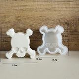 Halloween Decoration Diy Mold Skeleton Bat Mask Jack Ghost Silicone Mould Car Aromatherapy Plaster Doll Pinch Molds