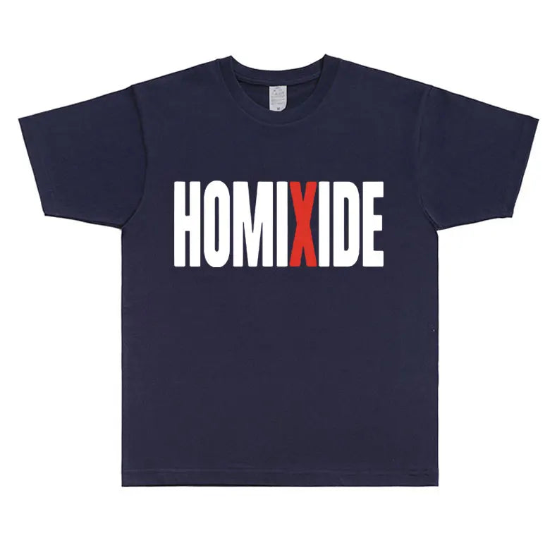 Rapper Homixide Gang Graphic T-shirt Playboi Carti Opium Merch Tshirt Men Women Hip Hop Oversized T Shirts Male Cotton Tops Tees - Lootquake