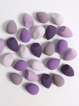 30 Beauty Eggs (Esponjas de Maquillaje) Esponja de Belleza Mixta para Base de Maquillaje, Líquida, en Crema y en Polvo Sin Impurezas, Multicolor C