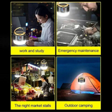 Powerful Solar LED Camping Lamp Waterproof Portable Lanterns Emergency Lights For BBQ Hiking USB Rechargeable Tent Lanterns - Lootquake
