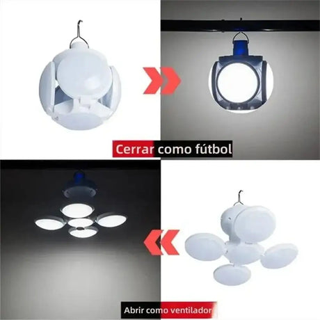 Portable Solar Powered LED Rechargeable Camping Light Hook Tent Light Multifunctional Outdoor Emergency Lighting Spotlight - Lootquake