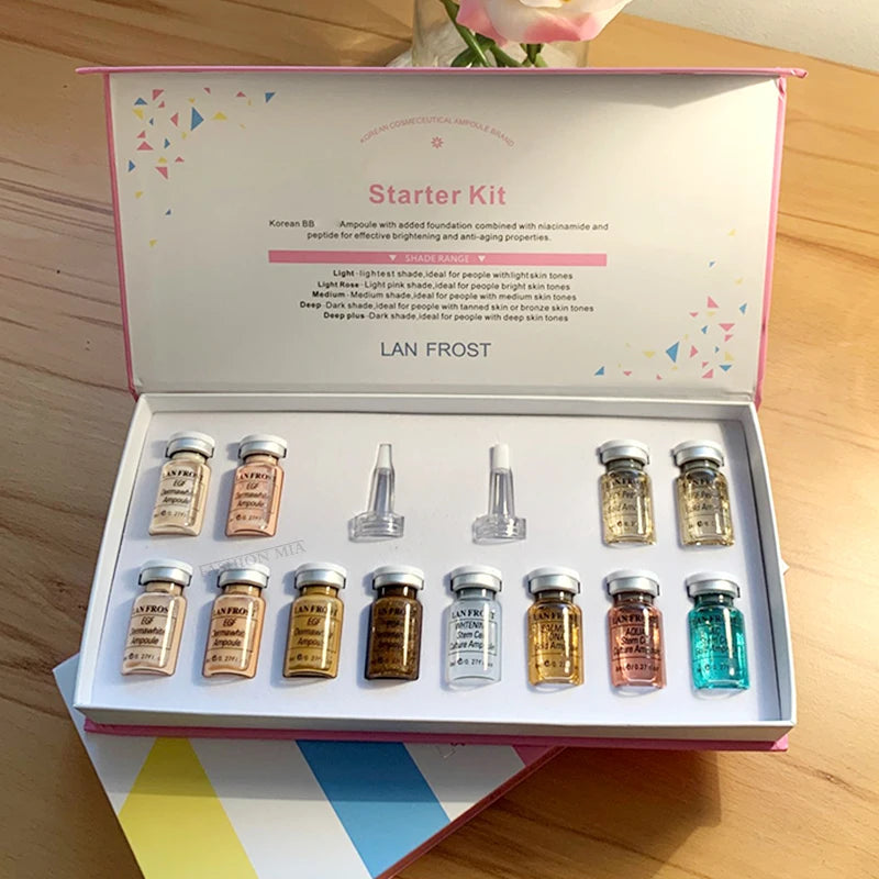 Crema BB de 8 ml, suero iluminador, ampolla, esencia facial, niacinamida/péptido, base hidratante, ácido hialurónico, cuidado de la piel, belleza
