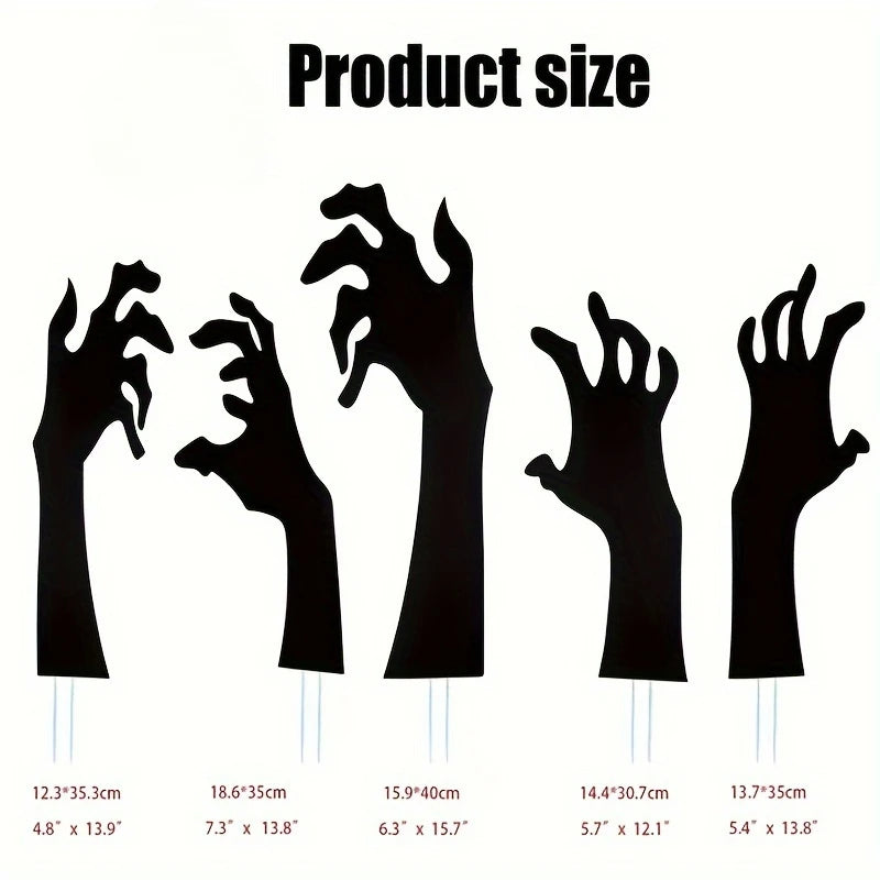 Halloween Decoration Black Hand Courtyard Outdoor Garden Lawn Stake Logo Suitable For Halloween Party Decoration Supplies Props