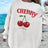 Casual Women's Sweatshirts Cherries Graphic Printing Hoodies Crewneck Fleece Warm Comfortable Pullovers Autumn Winter Streetwear - Lootquake
