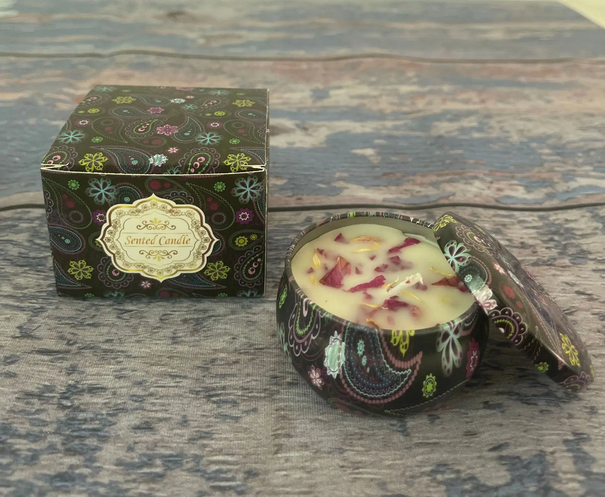 Soybean wax dried flower scented candle? Wedding companion gift birthday gift floral fragrance incense candle