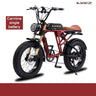 Bicicleta eléctrica de montaña plegable AKEZ, inteligente y potente, con suspensión total de litio de 1500 W, 26 Ah y 48 V, con neumáticos anchos.