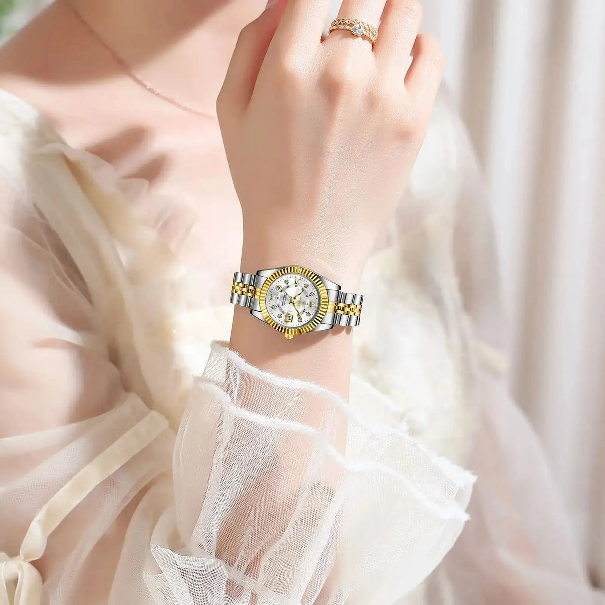 POEDAGAR Luxury Elegant Watch for Women Waterproof Luminous Date Ladies Watch Stainless Steel Quartz Women's Watches Girl Reloj - Lootquake
