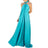 Women Dresses Solid Color Off Shoulder Backless Long Dress Neck Straps A-Line Beach Large Hem Dress Feminine Clothing - Lootquake