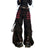 Gothic Women Punk Cargo Pants Wide Straight Leg Pants Grunge Hippie Baggy Trousers Y2k Academic Dark Clothes Streetwear - Lootquake