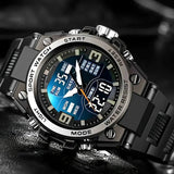 [Men's Digital Chronograph Watch] Multi-sport Chronograph Watch Men's Digital Quartz Watch With Alarm Luminous Date The Ideal Gi - Lootquake