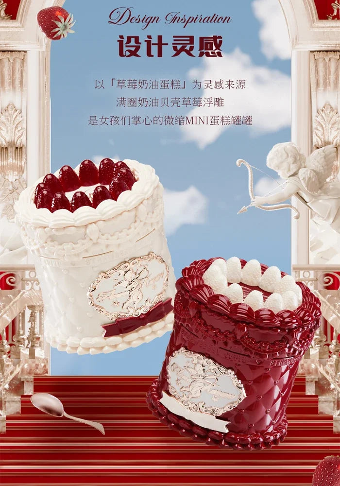 Crema labial Flower Knows Strawberry Cupid Cake, barra de labios hidratante mate, maquillaje de labios suave y sedoso, cosméticos profesionales.