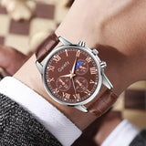 1pc Classic Roman Numeral Womens Watch - Stylish Solid Color Quartz Timepiece with Durable PU Leather Band - Elegant & Comfortab - Lootquake