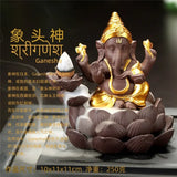 Sandstone Crafts Sculpture, Sitting Meditation, Buddha Statue, Elephant Ganesha Sculpture, Incense Burner, Feng Shui Decoration,