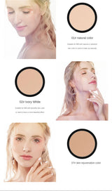 Pressed Powder Waterproof Long-lasting Full Coverage Face Compact Setting Powder Makeup Foundation Oil Control Cosmetics