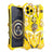 Metal Mechanical Gear Compass Shockproof Armor Phone Case For iPhone 14 13 12 11 15 Pro Max Skull Stand Heat Dissipation Cover - Lootquake