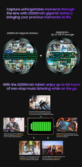 Tablette PC Blackview Active 8 Pro 16 Go 256 Go Batterie 22 000 mAh Android 13 Écran 2,4 K 10,36 pouces Caméra 16 Mpx + 48 Mpx Tablette robuste