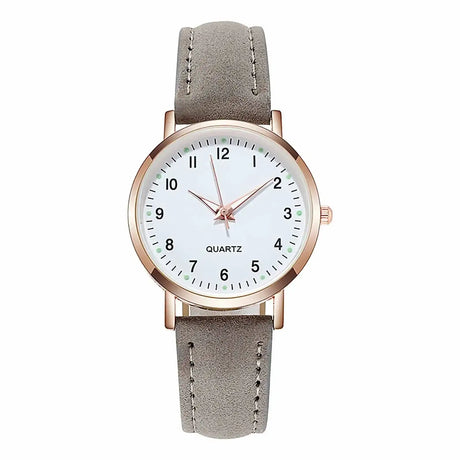Reloj Mujer Fashion Watch for Women Leather Belt Watches Ladies Luxury Analog Quartz Luminous Wristwatch Clock Relogio Feminino - Lootquake
