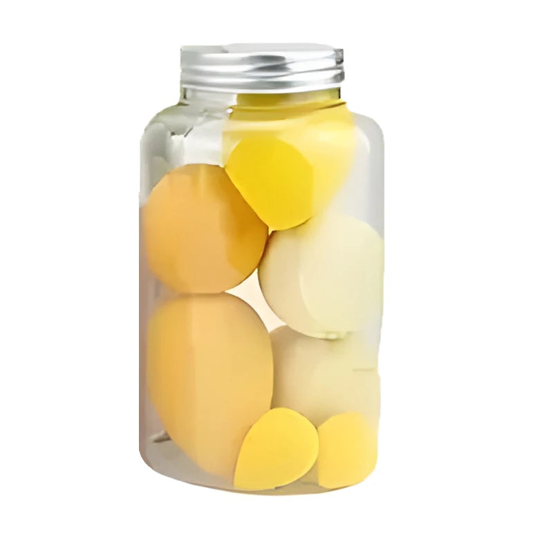 7 esponjas de maquillaje, esponjas cosméticas para base, esponjas para difuminar, esponjas para polvos, accesorios de maquillaje, herramientas de maquillaje para mujeres.