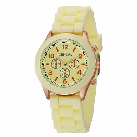 Watch Hot Sales Geneva Brand Silicone Women Watch Ladies Fashion Dress Quartz Wristwatch Female Watch Montre Relogio Feminino - Lootquake