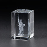 Statue of Liberty Transparent Crystal Inside Carved Desktop Feng Shui Paperweight Holiday Gifts Fine Home Decorations Souvenirs
