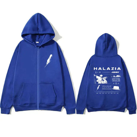 Korean Team Ateez Spin Off From Loose The Witness Print Zip Up Hoodie Men Women Fashion Trend Zip Up Jacket Male pop Y2k Hoodies - Lootquake