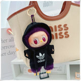 Vêtements de poupée Labubu, ensemble sweat à capuche et pantalon tendance, accessoires pour poupées Labubu Idol V1 V2, peluche universelle de 15/17 cm