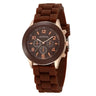Reloj de pulsera de cuarzo para mujer, marca Ginebra, de silicona, a la moda, femenino