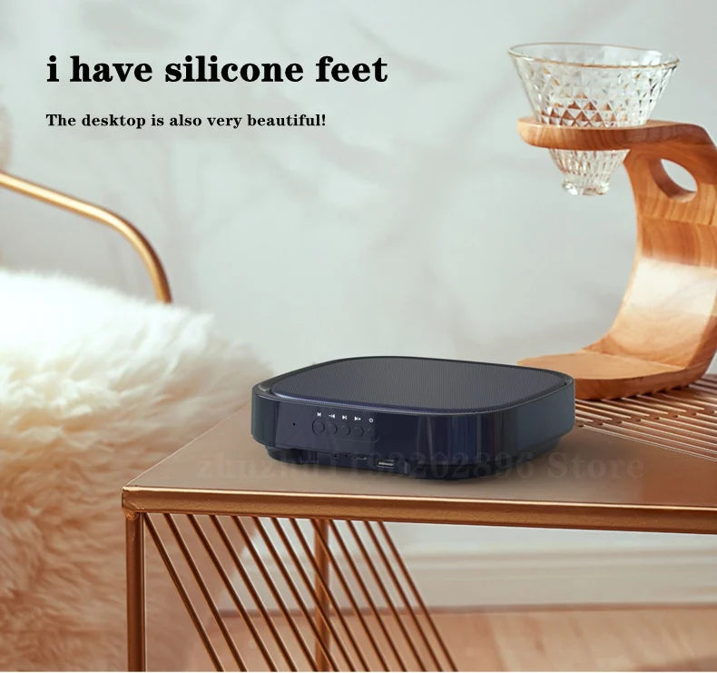 Altavoz Bluetooth inalámbrico de pared con sonido envolvente 3D, radio FM multifuncional, subwoofer portátil para exteriores, batería de larga duración