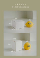 Bougie parfumée décorative au citron, cadeau d'anniversaire parfumé DIY, bougie imitation fruit
