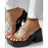 Sandals Women Clear Strap Chunky Heeled Sandals Women Platform Wedges High Heels Shoes Flip Flops Beach Slippers Dress Crystal - Lootquake