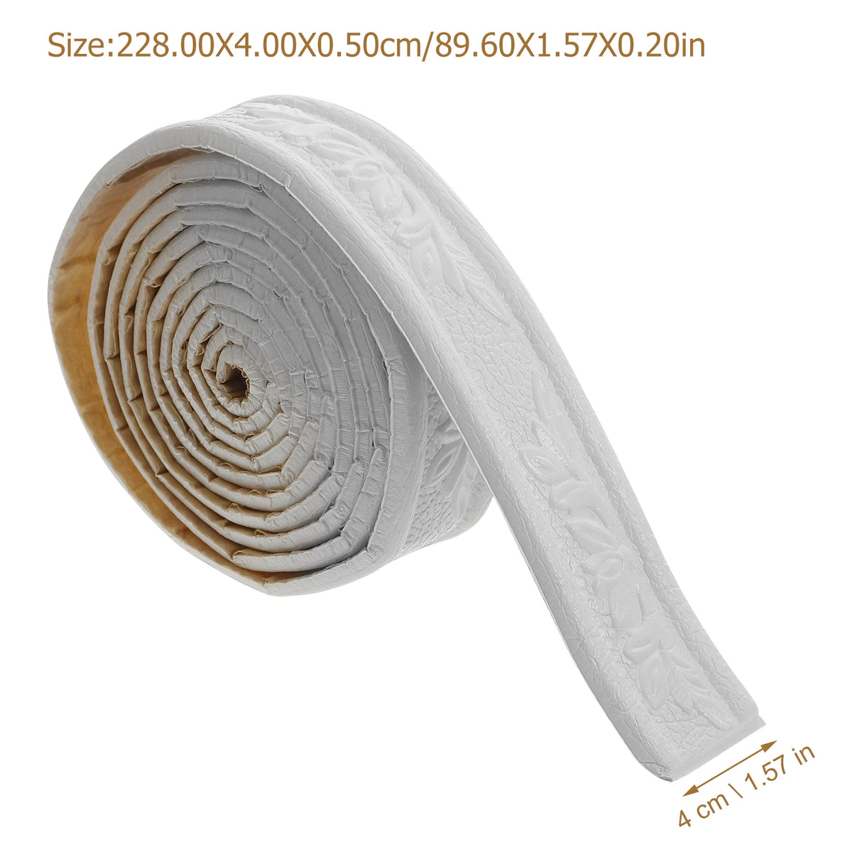 Lot de 2 rouleaux de papier peint autocollant 3D pour plinthes, décoration d'intérieur et de salon