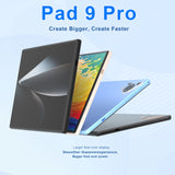 Tablette haute performance Pad 9 Pro 10,1 pouces 2K plein écran 16 Go + 1 To Snapdragon 8 Gen2 Android 13 24MP + 48MP