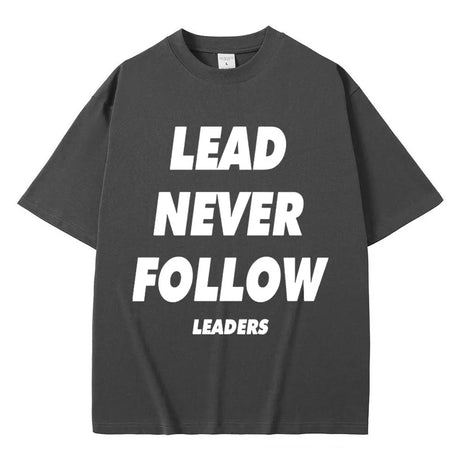 Rapper Chief Keef Lead Never Follow Leaders T Shirts Men Women Fashion Hip Hop Vintage T-shirt Cotton Casual Oversized T-shirts - Lootquake