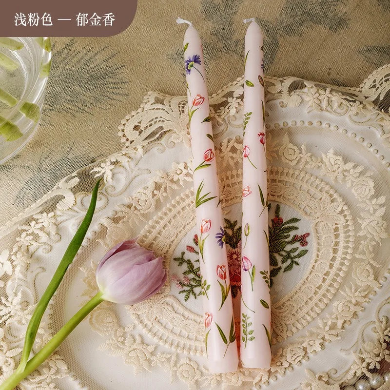 2 velas perfumadas de cera de soja con forma de flor, para aromaterapia, bodas, cumpleaños, fiestas y decoración del hogar.