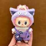 Ropa de bebé Labubu de 17 cm, conjunto de falda y caja ciega para muñecas Labubu, bonito juguete para vestir, regalo para festivales, regalo de cumpleaños, bonito regalo para fiestas.