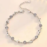 Fashion charm 925 Sterling Silver Bracelet for man woman Twisted rope chain fine jewelry Wedding party Christmas gift - Lootquake