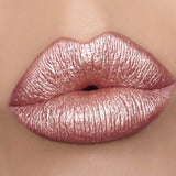 1 rouge à lèvres métallique longue tenue, brillant à lèvres, imperméable, hydratant, rouge, lumineux, scintillant, brillant, maquillage